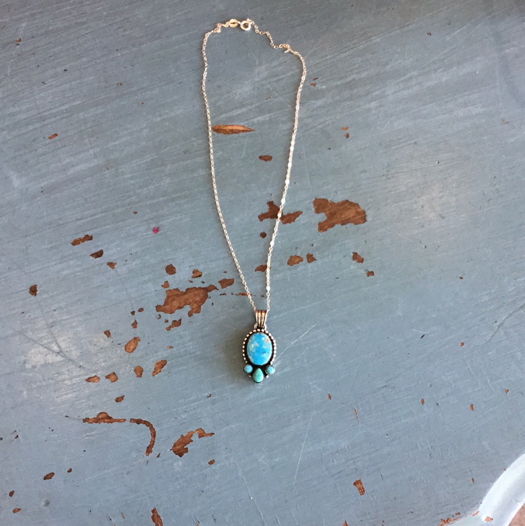 Turquoise Hada Pendant Necklace