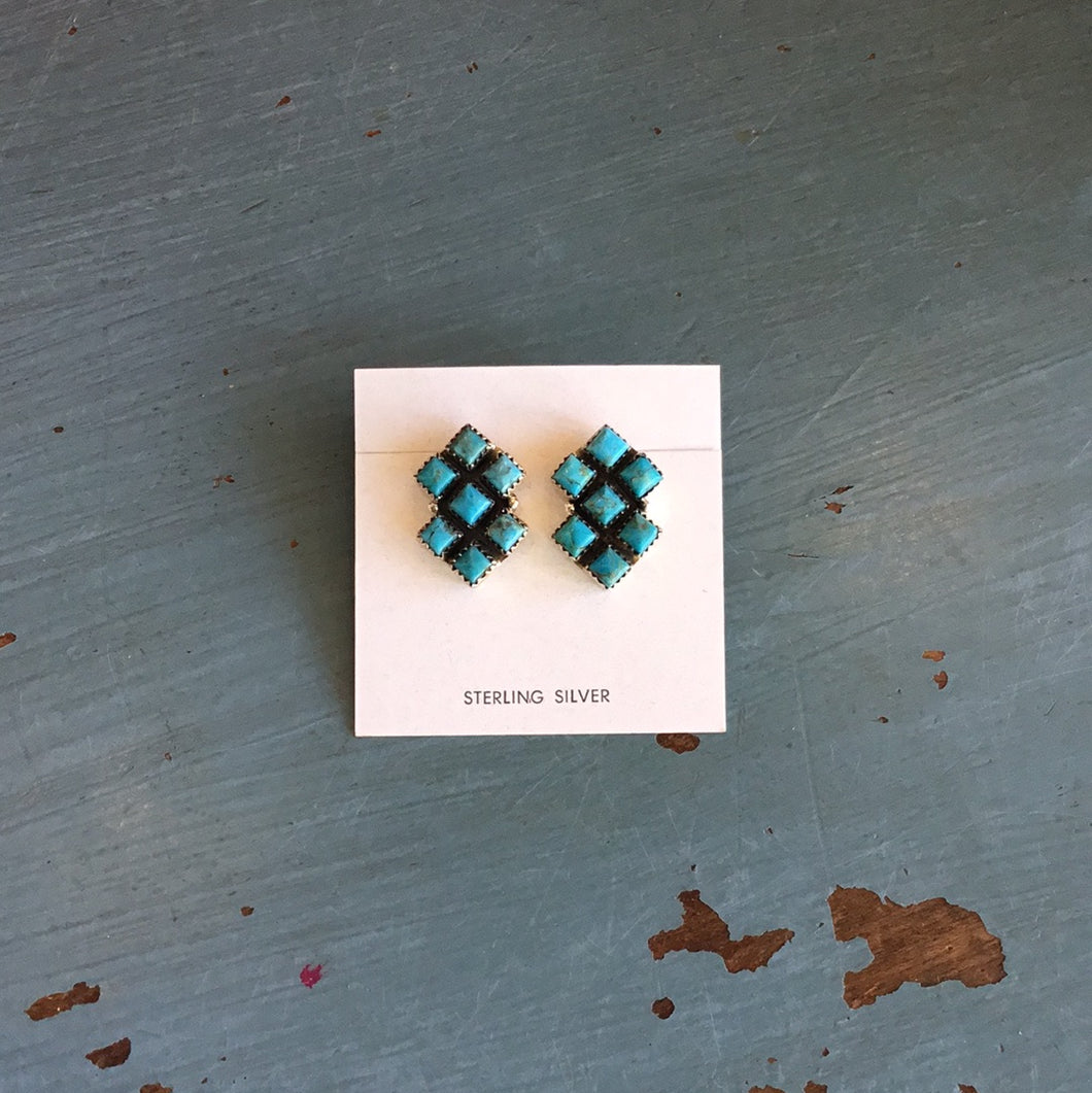 Hada Kingman Turquoise Earrings