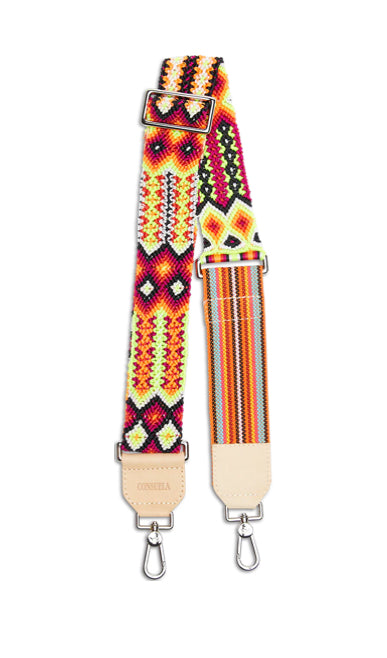 Consuela “Sunrise” woven crossbody strap