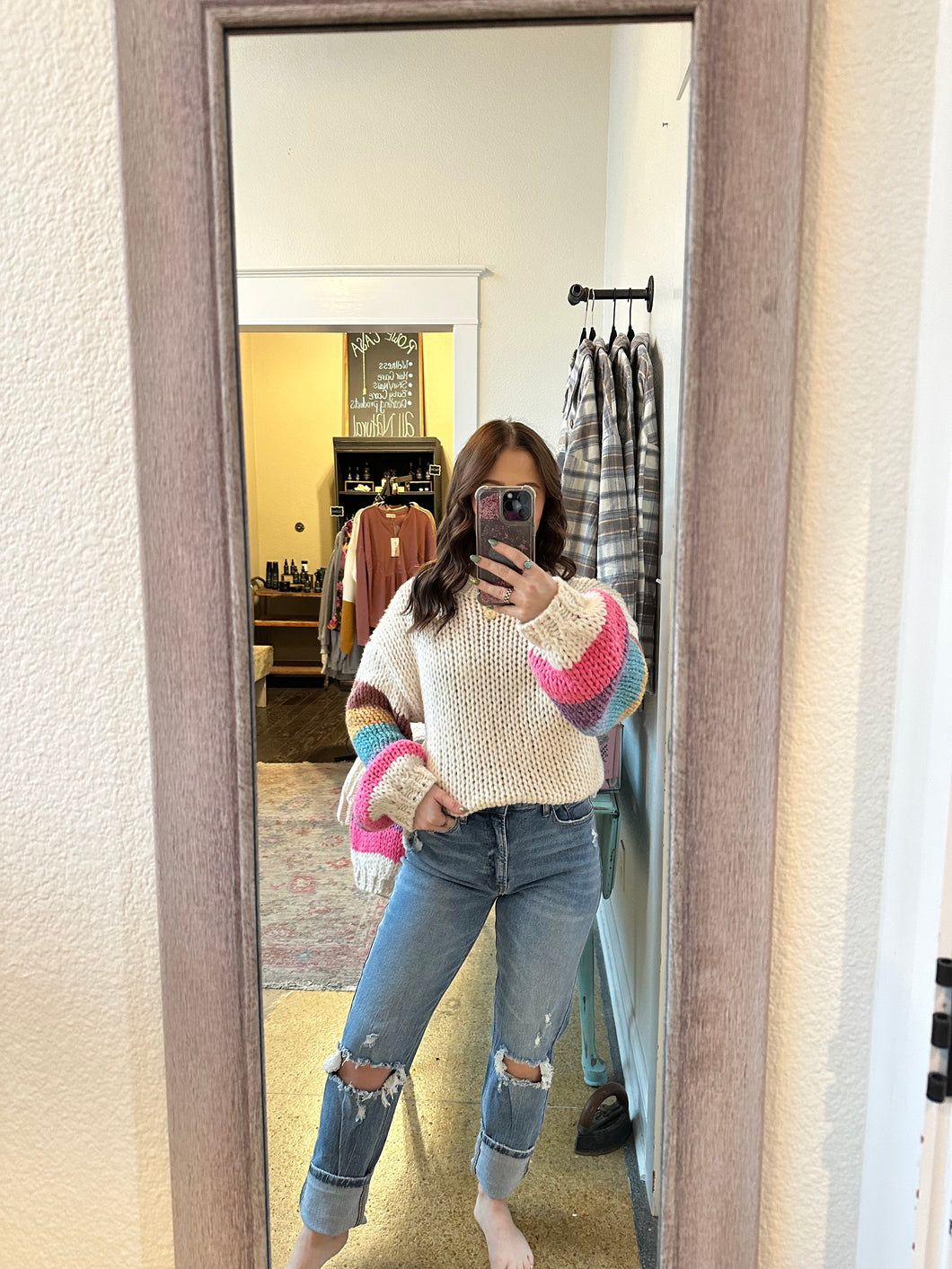 POSIE MULTI COLORED SWEATER
