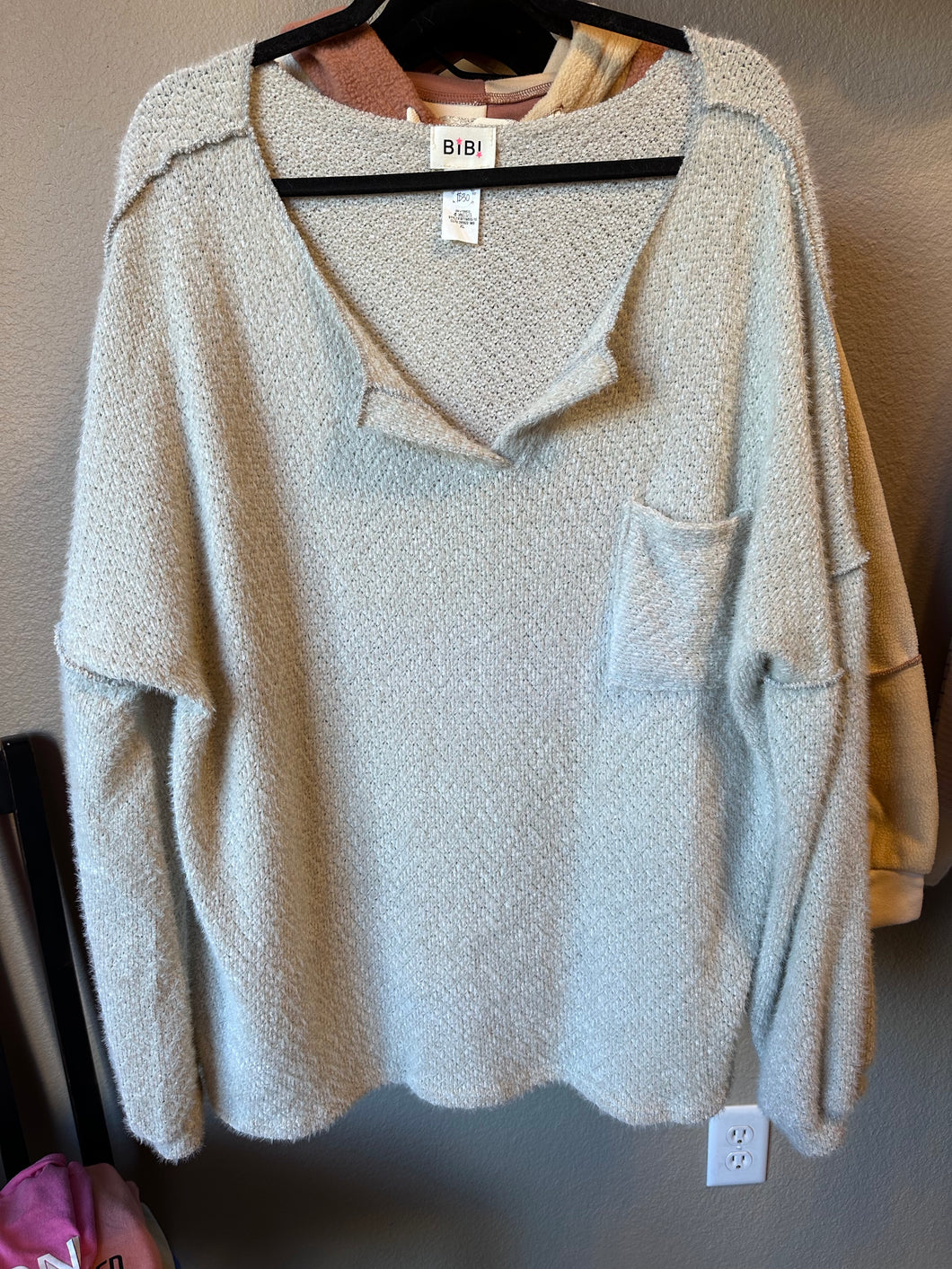 POSIE GREY WOOL LONG SLEEVE