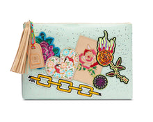 Load image into Gallery viewer, CONSUELA “MINTY” LARGE ZIP POUCH LIMITED EDITION

