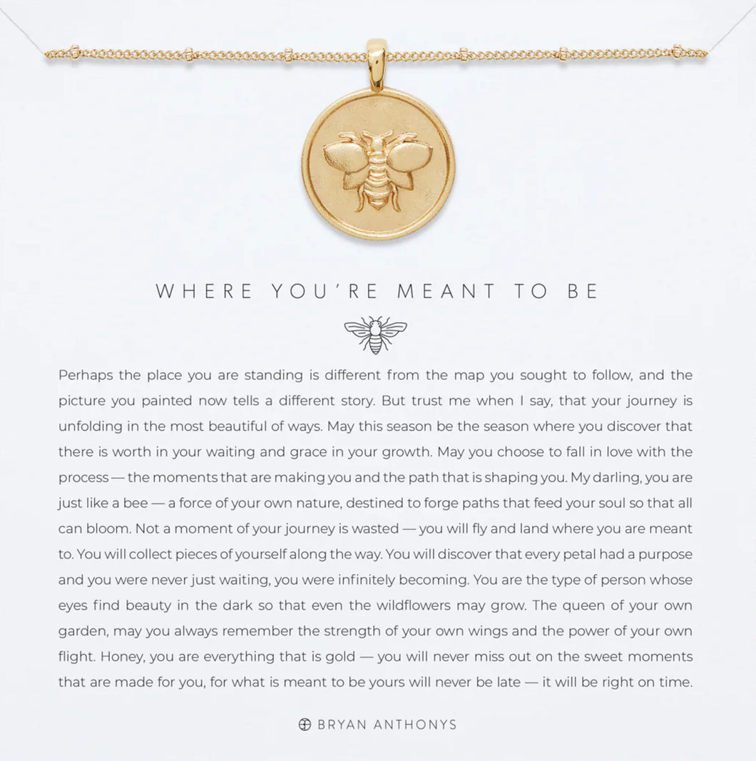 BRYAN ANTHONYS “MEANT TO BE” GOLD NECKLACE